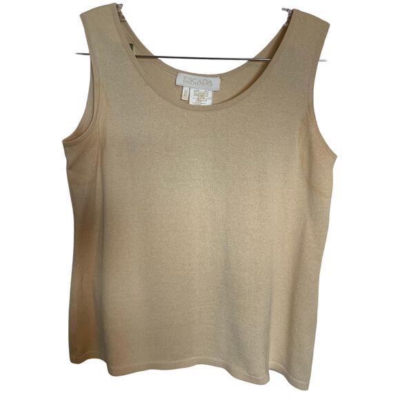 Escada Margaretha Ley 2 pc Blazer and tank size 38 Cream gold button - Picture 3 of 16